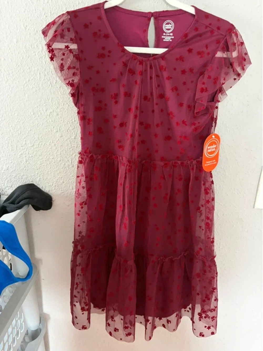 Youth NWT Wonder Nation red dress size XL (14-16)